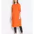 plain Orange Viscose   Tunic