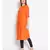 plain Orange Viscose   Tunic
