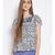 printed White Viscose   Top