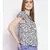 printed White Viscose   Top