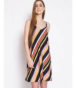 printed Multicolor Polyester   Dress