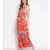 printed Red Polyester   Dress
