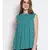 embroidered Green Viscose   Top