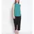 embroidered Green Viscose   Top