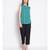 embroidered Green Viscose   Top