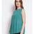 embroidered Green Viscose   Top
