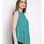 embroidered Green Viscose   Top