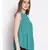 embroidered Green Viscose   Top