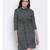 printed Green Polyester   Dress