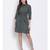 printed Green Polyester   Dress