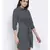 printed Green Polyester   Dress