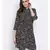 printed Black Polyester   Dress