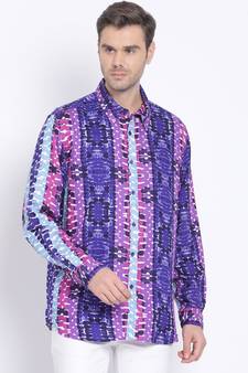 printed Multicolor Viscose   Shirt