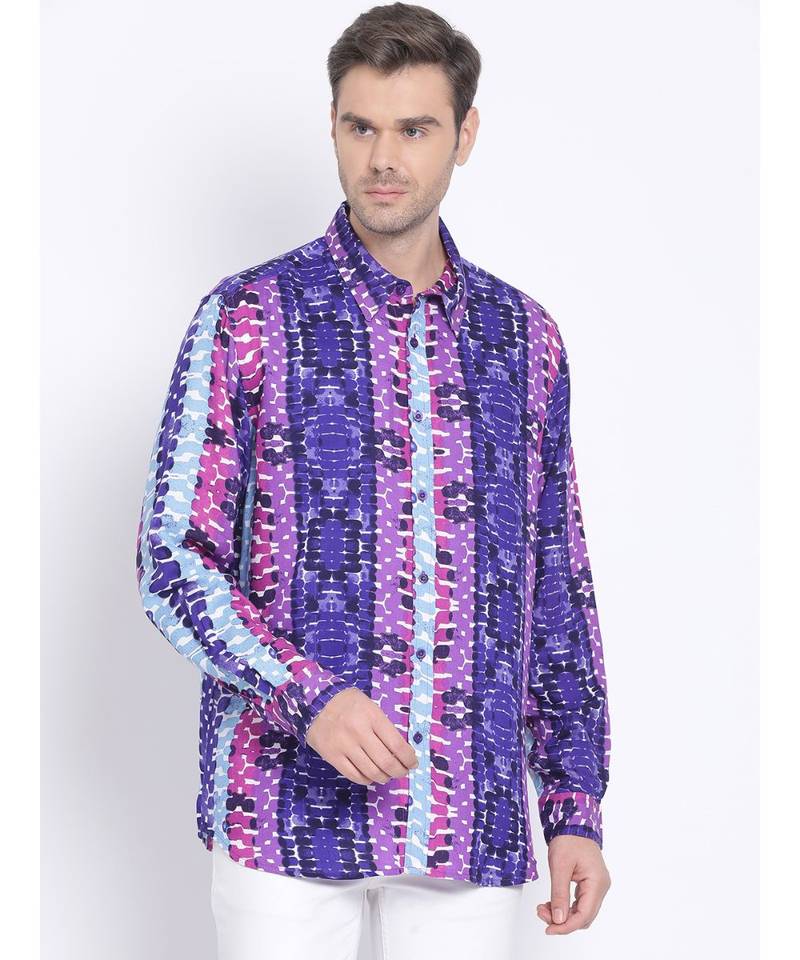 printed Multicolor Viscose   Shirt
