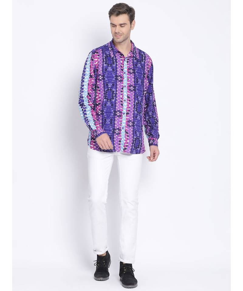 printed Multicolor Viscose   Shirt