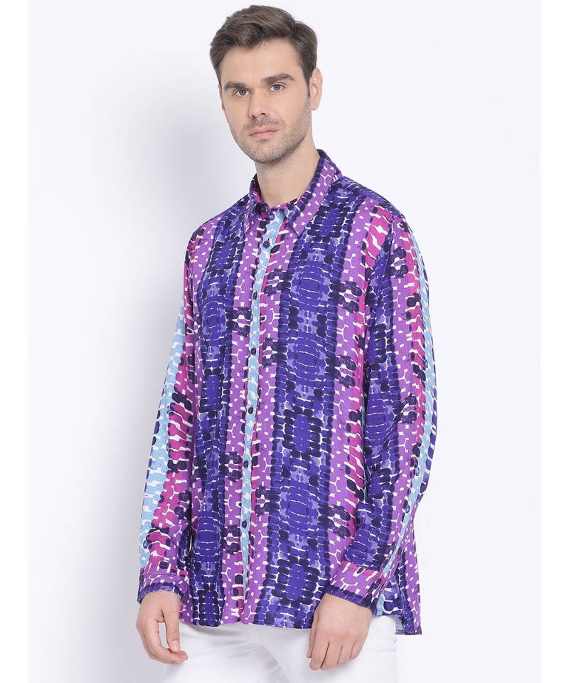printed Multicolor Viscose   Shirt