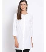 plain White Cotton   Tunic