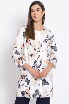 printed Multicolor Cotton   Tunic