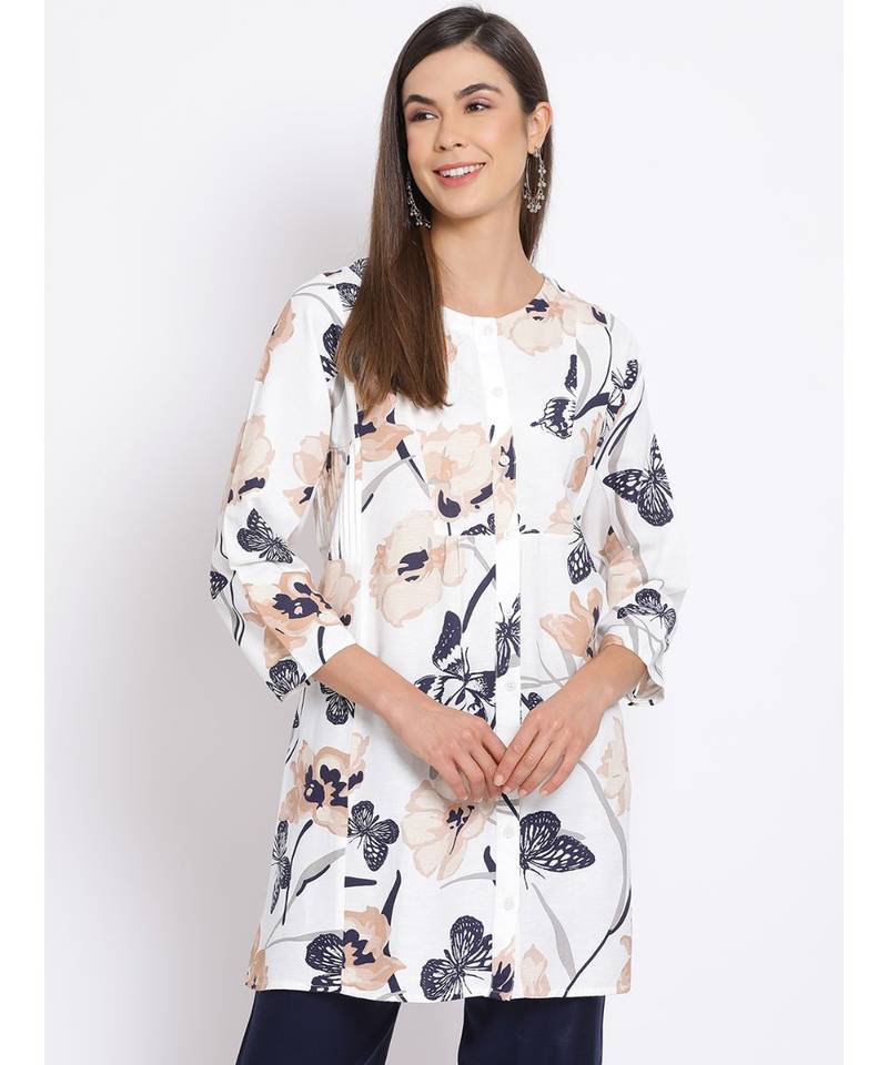 printed Multicolor Cotton   Tunic