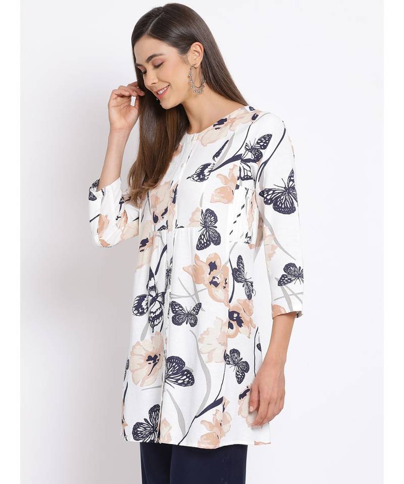 printed Multicolor Cotton   Tunic