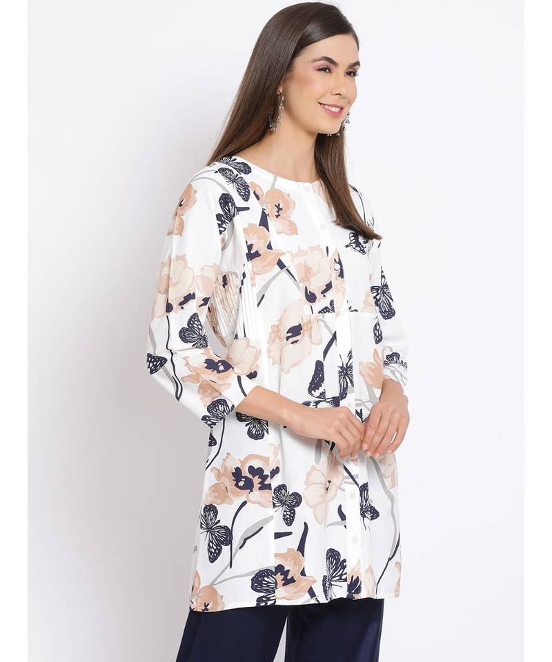 printed Multicolor Cotton   Tunic