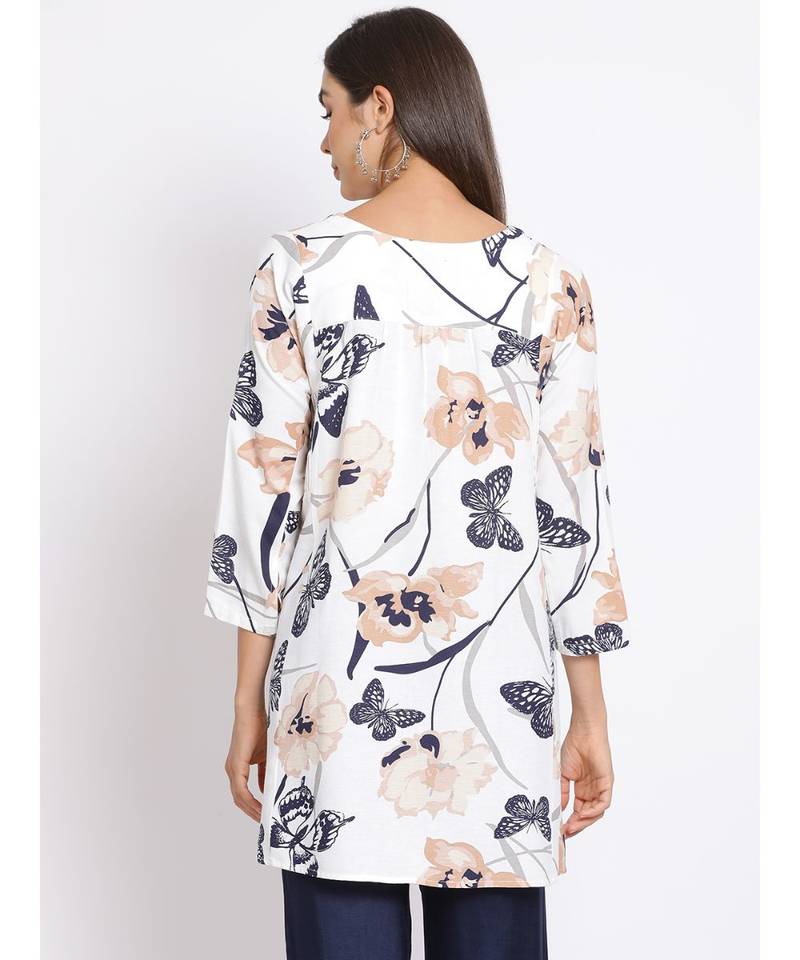 printed Multicolor Cotton   Tunic