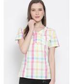 printed Multicolor Cotton   Top