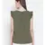 plain Green Polyester   Top