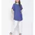embroidered blue Polyester   Top