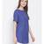 embroidered blue Polyester   Top