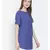 embroidered blue Polyester   Top