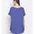 embroidered blue Polyester   Top