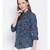 printed blue Cotton   Shirt