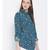 printed Blue Viscose   Shirt