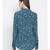 printed Blue Viscose   Shirt
