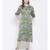 printed Green Polyester   Dress