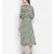 printed Green Polyester   Dress