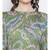 printed Green Polyester   Dress