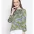 printed Green Polyester   Top
