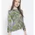printed Green Polyester   Top