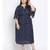 printed blue Polyester   Dress