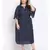 printed blue Polyester   Dress