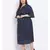 printed blue Polyester   Dress