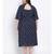 printed blue Polyester   Dress