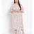 printed White Polyester   Dress
