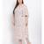 printed White Polyester   Dress