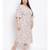 printed White Polyester   Dress