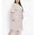printed White Polyester   Dress