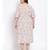 printed White Polyester   Dress