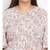 printed White Polyester   Dress